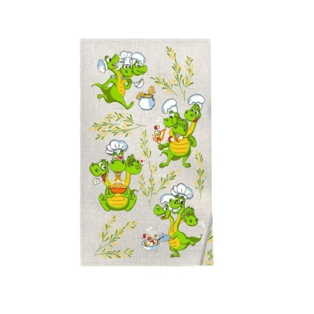 Полотенце 39*60см полулён шелкография ЗМЕЙ ГОРЫНЫЧ арт: ПЛ-39