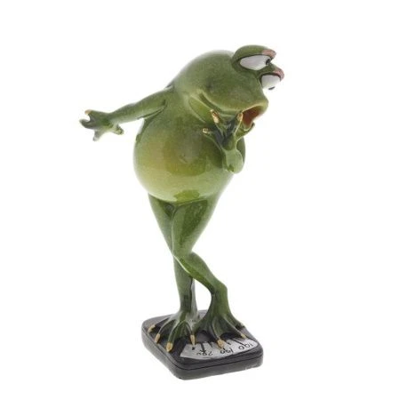 яяяФигурка Лягушка полистоун 11,5*6,8*17см (24)