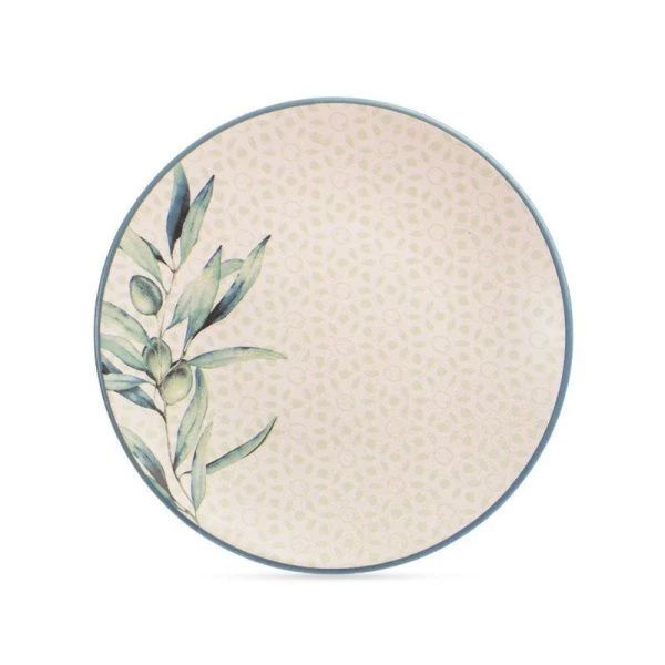 Тарелка мелкая 20см керамика OLIVE десертная DMD062 (12)