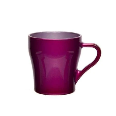 Кружка 260мл стекло МЕТАЛЛИК ПИНК (12)