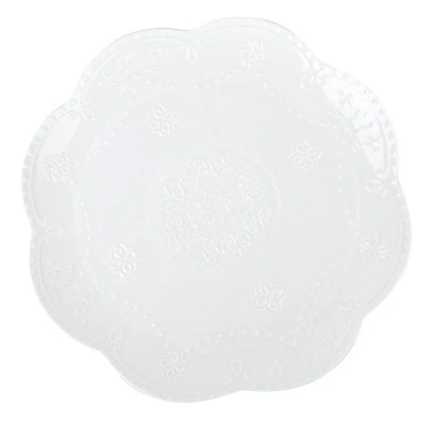 Блюдо 30,5*2,5см фарфор МАРШМЕЛЛОУ фигурное (20)