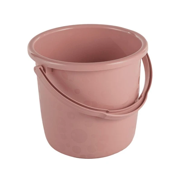 Ведро 8л пластик ЛЮК миндальное (25)