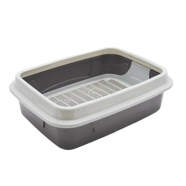 Лоток для питомца большой (корпус+сетка+бортик) 33,4*44,7*14,7см пластик т.серый/серый (7) Лоток для питомца большой (корпус+сетка+бортик) 33,4*44,7*14,7см пластик т.серый/серый (7)