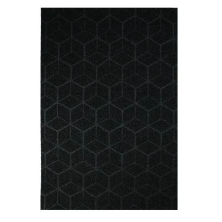 Коврик придверный 60*90см полиэстер влаговпитывающий SHAHINTEX Практик соты черный (20)