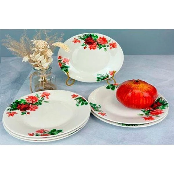 Тарелка мелкая 20см фарфор САДОВНИЦА десертная (36)