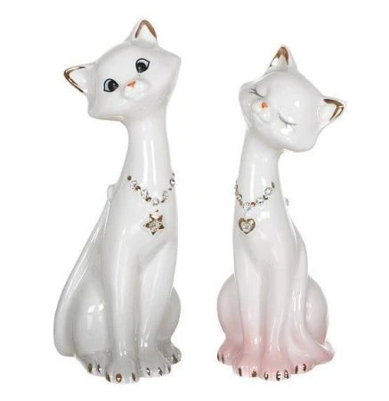 яяяФигурка Кошки 2шт. h=14см (60)