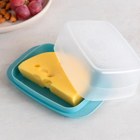 Масленка 164*107*62мм пластик МЕДЕЯ светло-голубая С63СГЛ (12)