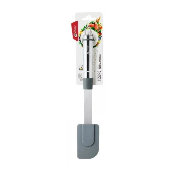 Лопатка кулинарная 30*5см силикон Tesoro мет.ручка TSR-03 (12)