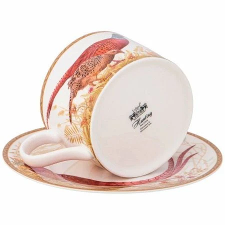 Чайный набор 2пр фарфор ОХОТА на 1 персону 300мл (36)