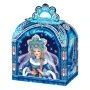 Коробка новогодняя картонная 16*10*19см 1,0 кг Сокровища Деда Мороза с тиснением (200)