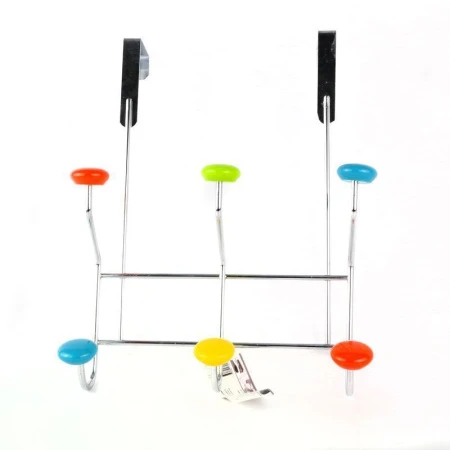 Вешалка на дверь 3 крючка металл JC-174/W4302-6 (24)