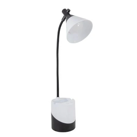 Лампа настольная светодиодная пластик СТАРТ СТ92 черно-белая 9Вт, сенсор.вкл., 3 уровня яркости (12)