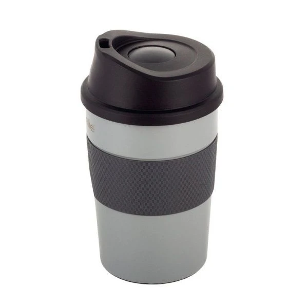 Термокружка 320мл нерж.сталь арт.2165 черный серый (24)