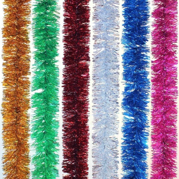 Мишура 2м 3,5см Праздничная  Г-270 (80) Мишура 2м 3,5см Праздничная  Г-270 (80)