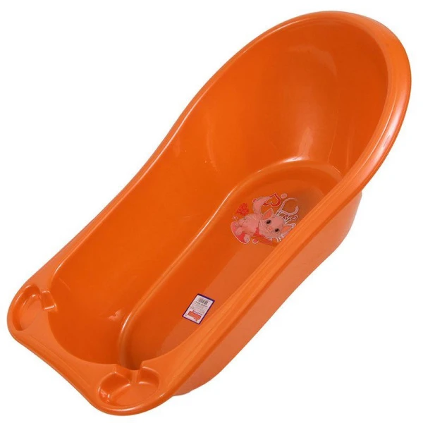 Ванночка детская 45л пластик ДУНЯ оранжевый 12002 (5)