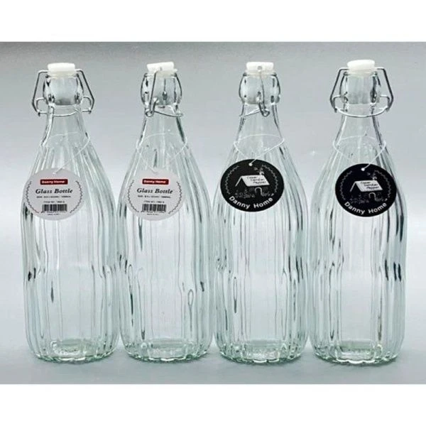 Бутылка для масла/уксуса 1000мл стекло с бугельным замком 1966-09/JC-18259 (12/24)