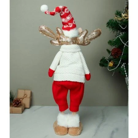 Украшение новогоднее Олень 23*12*45см текстиль AW-102 (48)
