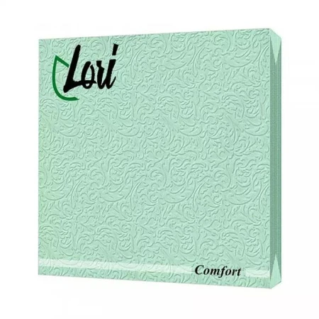 Салфетки бумажные Лори Комфорт 16шт 2-х слойные 33*33 Изумруд (20)