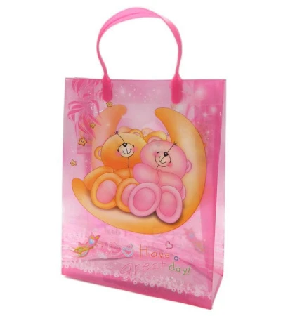 Пакет пластик 28*22*8см Мишки JC-1913/В-34-36 (900)