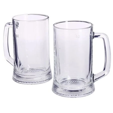 Кружки пивные набор 2шт 500мл стекло ДРЕЗДЕН подар.уп (6)