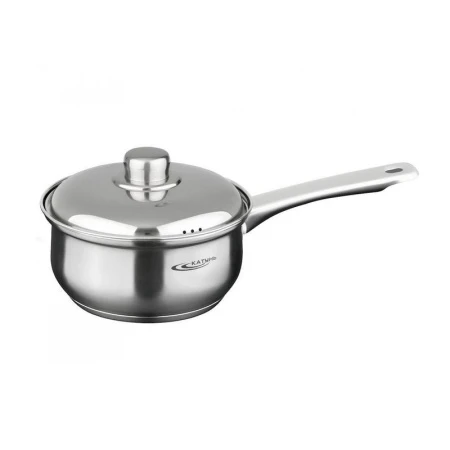 Ковш 1,8л нерж.сталь ГРЕТТА мет.крышка d16см с ручкой индукц.дно КТ04-D-К (4)