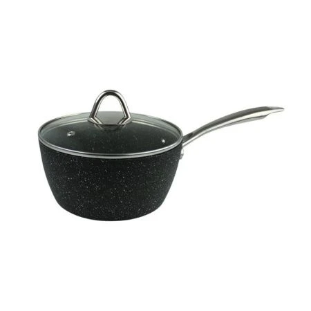 Ковш 2л алюминий АП мрамор со стекл.крышкой 18см Delfi DL-V119FAK-0418 (6)