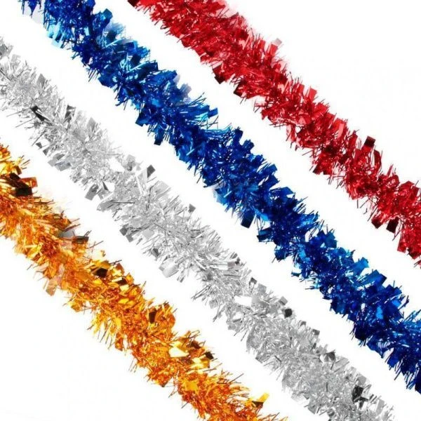 Мишура 200х5см ПВХ 4 цвета СНОУ БУМ