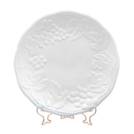 Тарелки мелкие набор 4шт 21см фарфор ВИНОГРАДНАЯ ЛОЗА десертные (8)