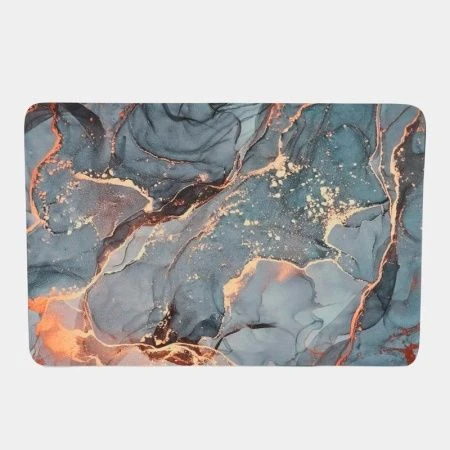 Коврик в ванную диатомитовый 50*80см прямоугольный Marmor Blabar серый мрамор (50)