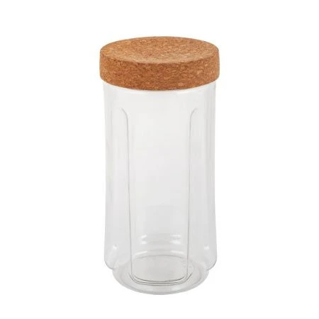 Банка для сыпучих продуктов 1,1л пластик Rosemary с пробковой крышкой (12)