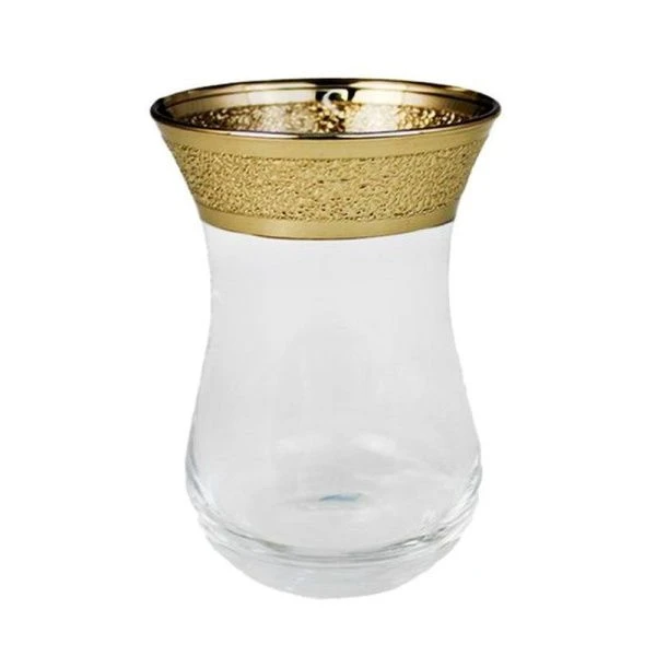 Стаканы армуды набор 6шт стекло ЗОЛОТОЙ КАРАТ KAV23-511/S/Z/6 (6)