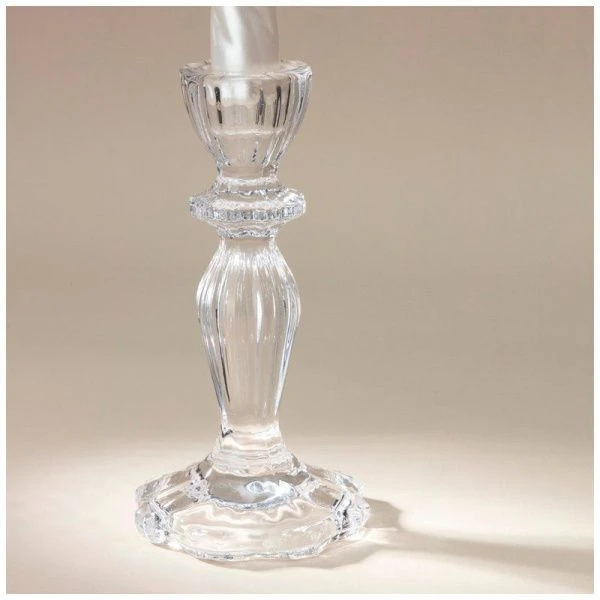 Подсвечник 8,2*8,2*15,5см стекло Ice (24)