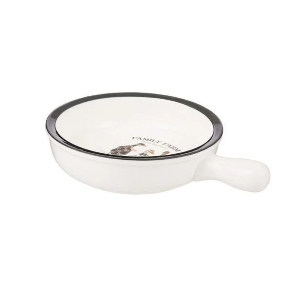 Салатник с ручкой 800мл 27*20*5см фарфор Family Farm (12)