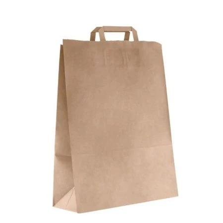 Пакет бумажный с плоскими ручками 35*45*15см крафт (200) Пакет бумажный с плоскими ручками 35*45*15см крафт (200)