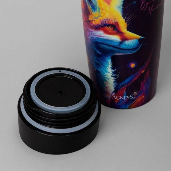 Термос 360мл нерж.сталь/пластик ЛИСА (24)