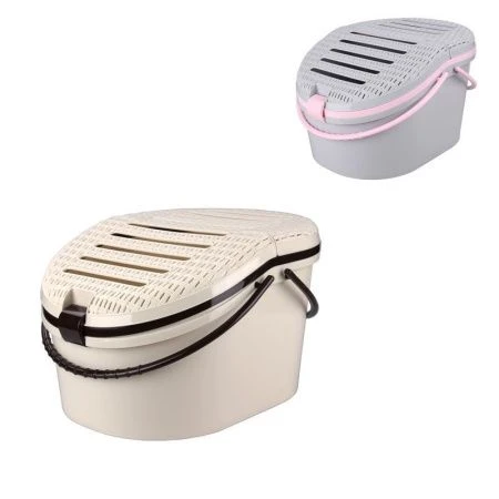 Корзина - переноска для животных 35*33*25см пластик (5)