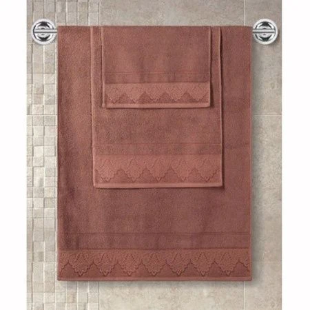 Полотенце махровое 50*90см жаккард Karna SIESTA (Кирпичный) 380г