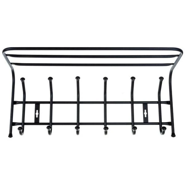 Вешалка с полкой настенная 608*262*245мм металл ВП6М бежевый металлик (5)