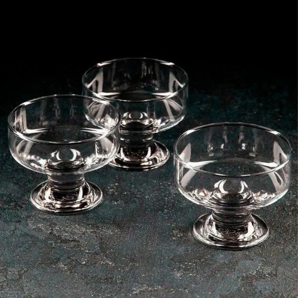 Креманки набор 3шт D10,5см H8,9см стекло АЙСВИЛЬ (8)