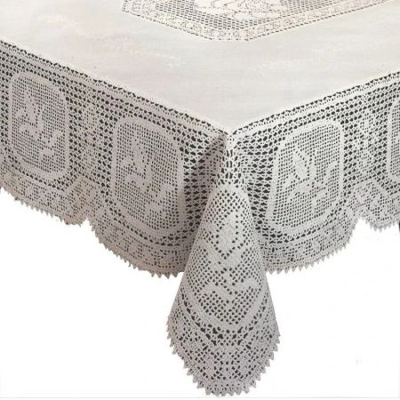 Скатерть 43*55 (110*140см) ПВХ CROCHET белая 937 (36) Скатерть 43*55 (110*140см) ПВХ CROCHET белая 937 (36)