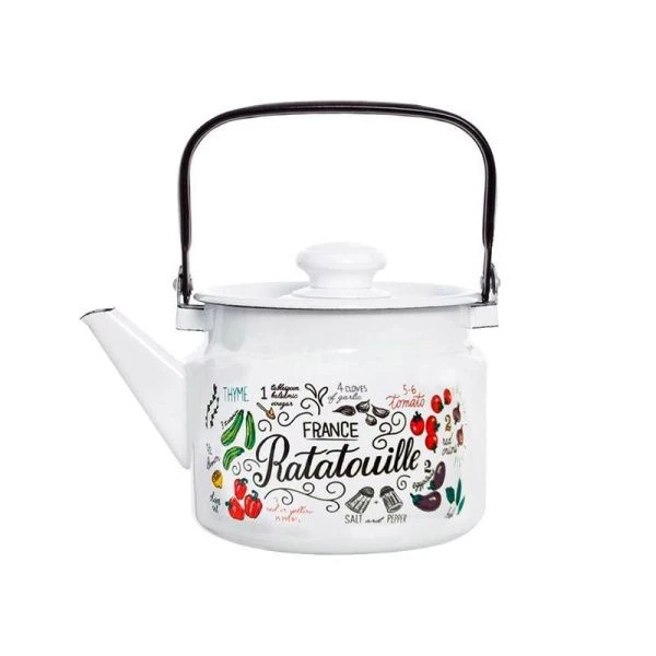 Чайник 2л эмаль РАТАТУЙ (6)