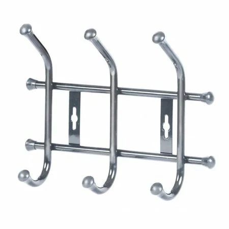 Вешалка 3 крючка настенная 260*190*80мм металл ВНТ3М серая матовая (5)