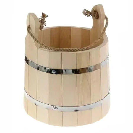 Ведро 15л бондарное Банная Линия (1)