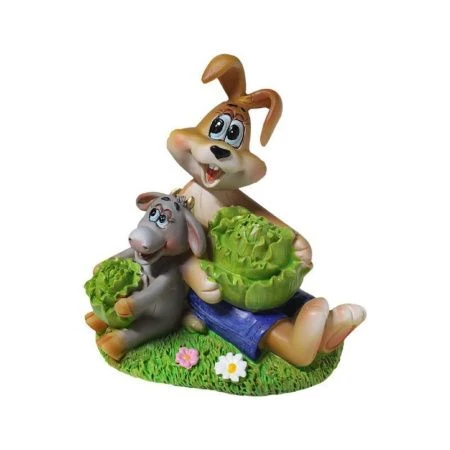 Копилка Кролик / Заяц Телец полистоун 12см MY83424-4/36 83424-4/6