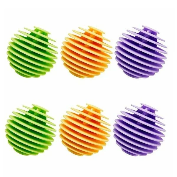 Шарики для стирки в стиральной машине 6шт 4см силикон (144)