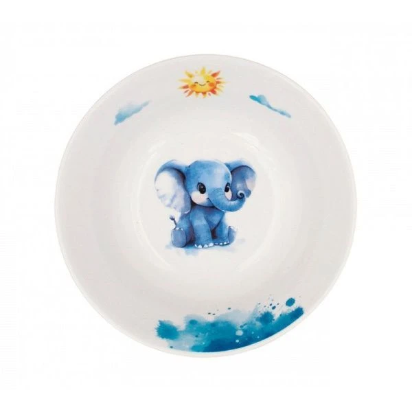 Салатник детский фарфор 360мл СЛОНИК (40)