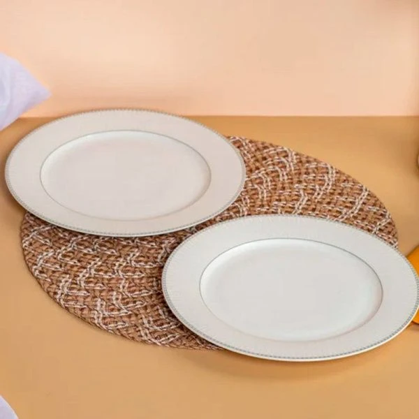 Тарелка мелкая 25см фарфор ICONIC обеденная TDP690 (6)