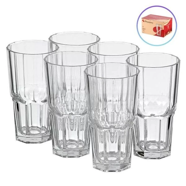 Стаканы набор 6шт 375мл стекло SERENITY (4)