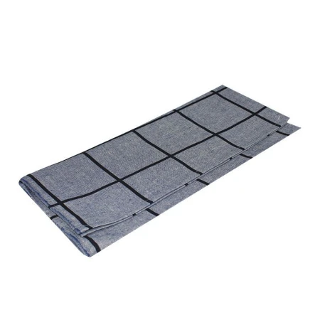 Полотенце кухонное 45*70см лён КВАДРАТ СИНИЙ с каймой LeSonnet арт. 1 ВЫВОД