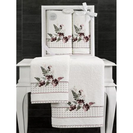 яяяНабор полотенец махровые 2пр 50*90/70*140см Karna BONDI (V2) яяяНабор полотенец махровые 2пр 50*90/70*140см Karna BONDI (V2)